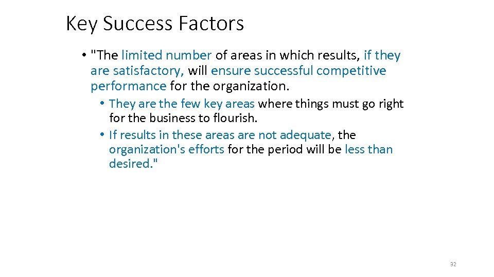 Key Success Factors • 