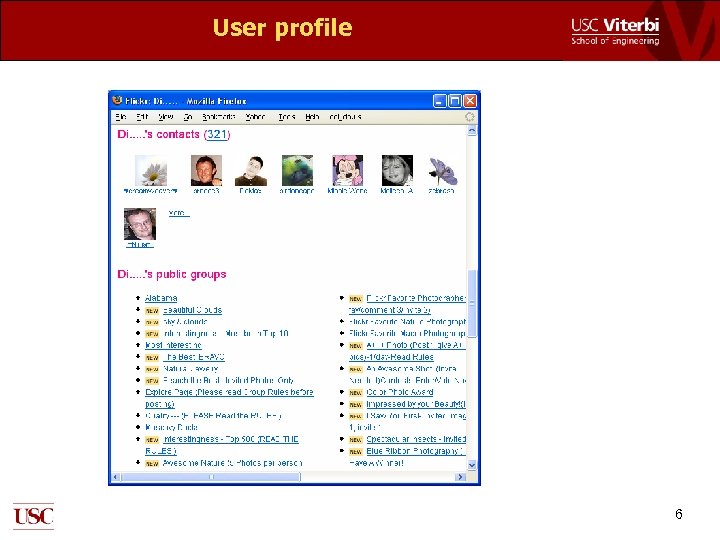 User profile 6 