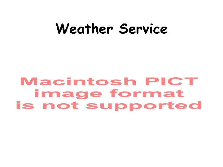 Weather Service 
