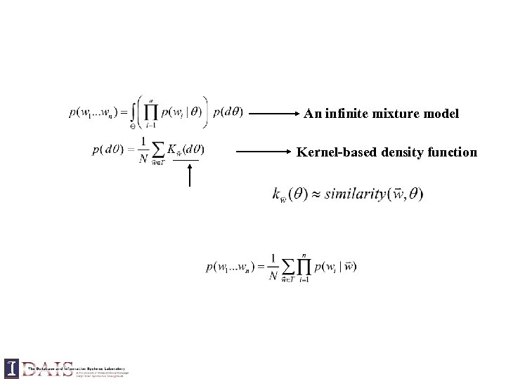 An infinite mixture model Kernel-based density function 