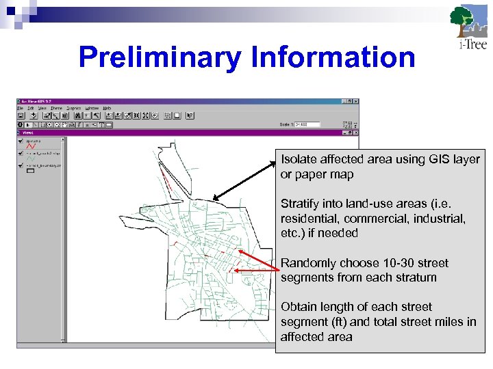 Preliminary Information Isolate affected area using GIS layer or paper map Stratify into land-use