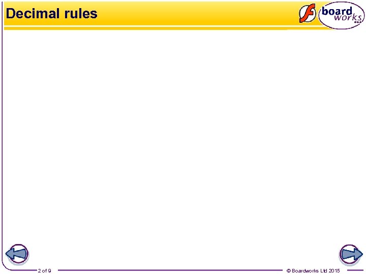 Decimal rules 2 of 9 © Boardworks Ltd 2015 