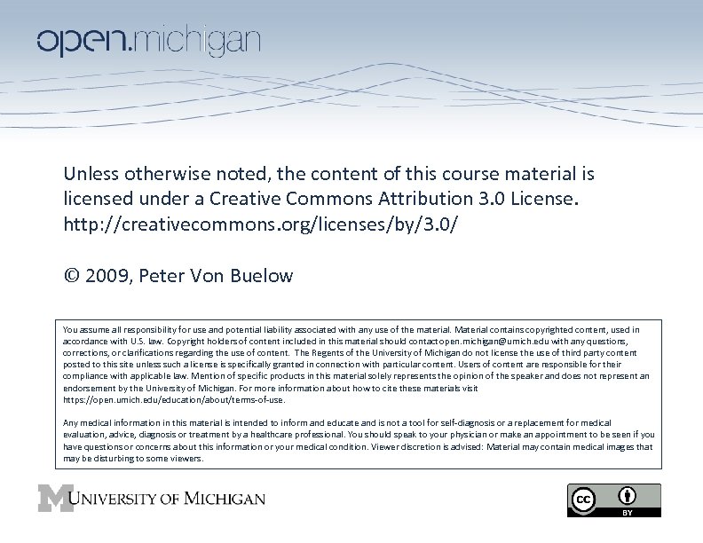 Unless otherwise noted, the content of this course material is licensed under a Creative