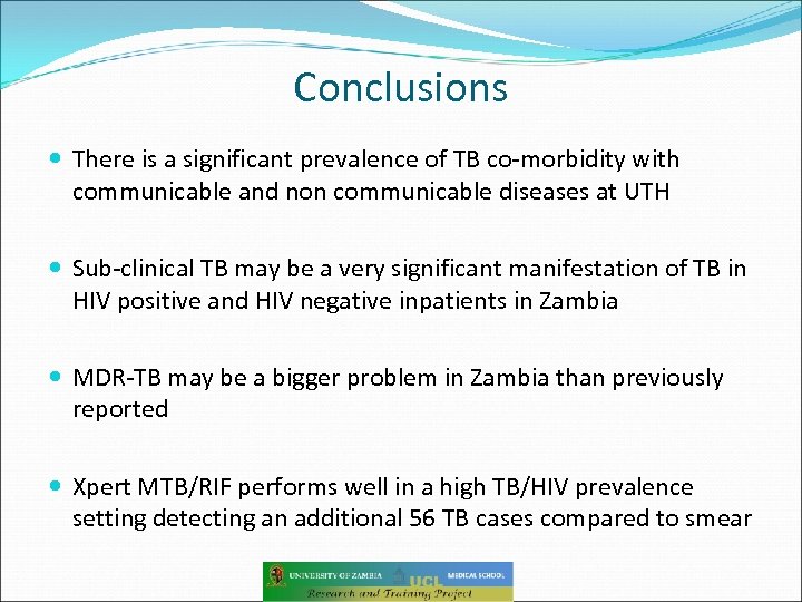 Conclusions There is a significant prevalence of TB co-morbidity with communicable and non communicable