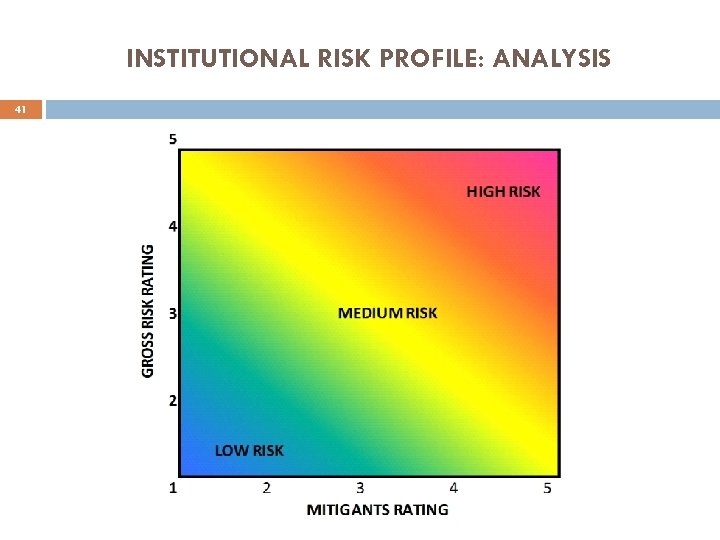 INSTITUTIONAL RISK PROFILE: ANALYSIS 41 