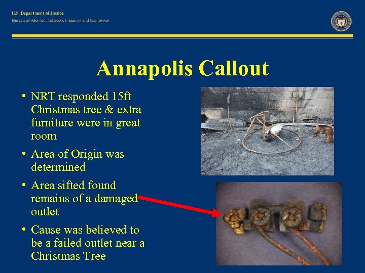 Annapolis Callout • NRT responded 15 ft Christmas tree & extra furniture were in