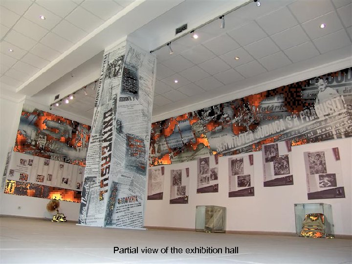 Partial view of the exhibition hall 