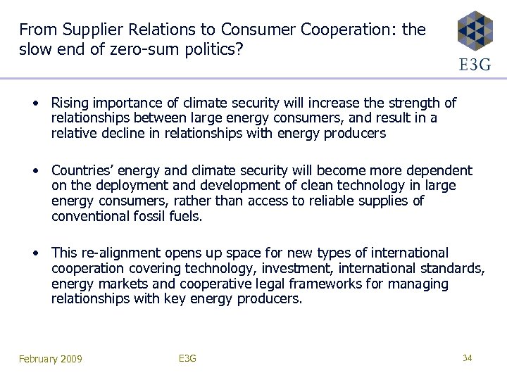 From Supplier Relations to Consumer Cooperation: the slow end of zero-sum politics? • Rising