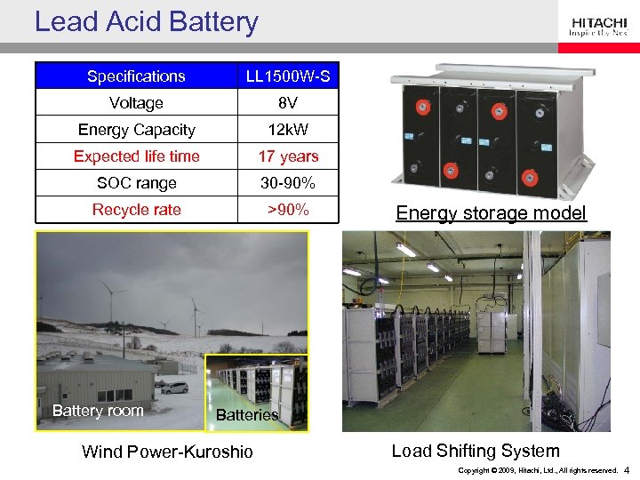 Lead Acid Battery Specifications LL 1500 W-S Voltage 8 V Energy Capacity 12 k.