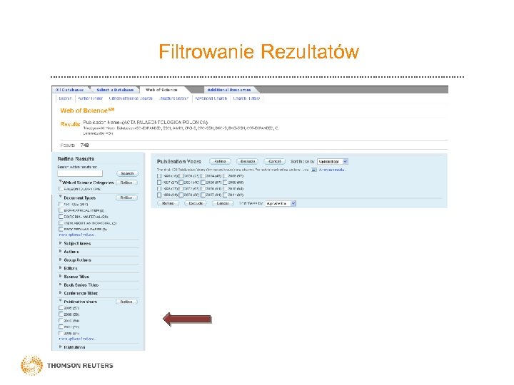 Filtrowanie Rezultatów 