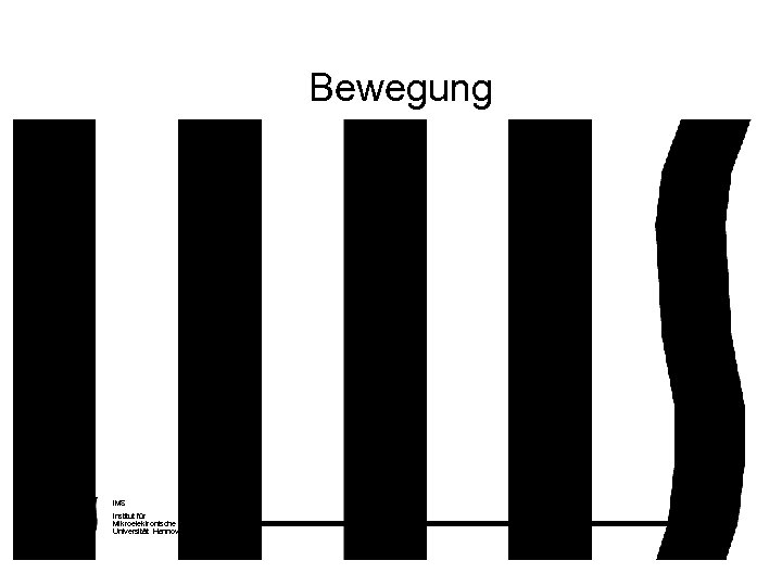 Bewegung IMS Institut für Mikroelektronische Systeme Universität Hannover 26. 01. 1999 # 22 