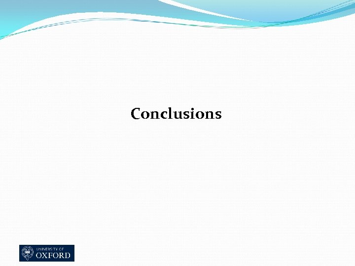 Conclusions 