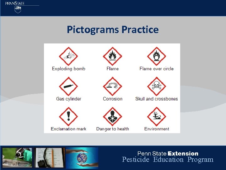 Pictograms Practice Pesticide Education Program 