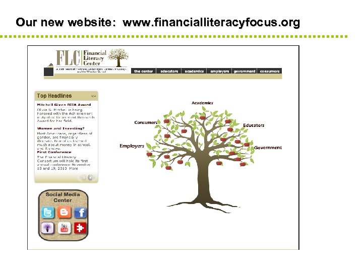 Our new website: www. financialliteracyfocus. org 