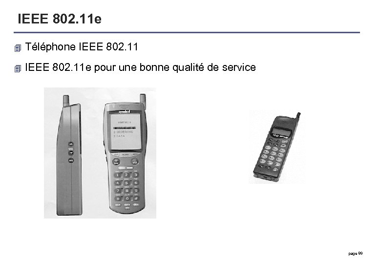 IEEE 802. 11 e 4 Téléphone IEEE 802. 11 4 IEEE 802. 11 e