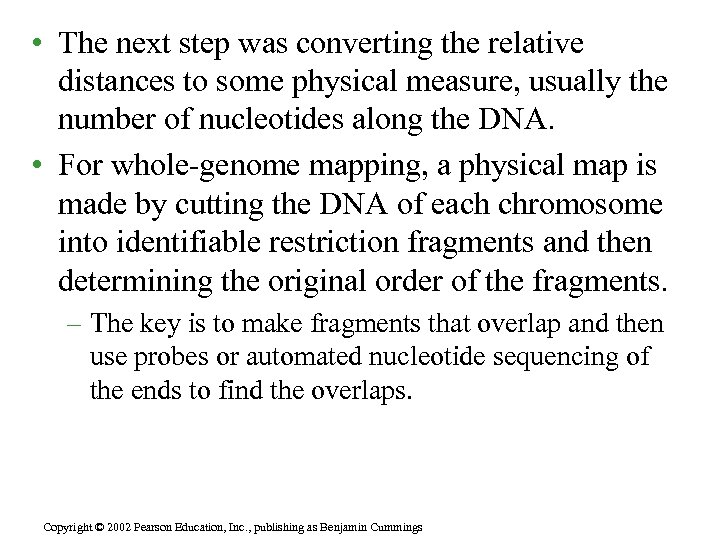  • The next step was converting the relative distances to some physical measure,