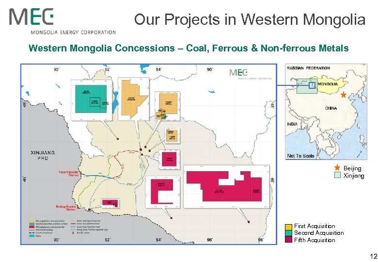 Our Projects in Western Mongolia Concessions – Coal, Ferrous & Non-ferrous Metals Beijing Xinjiang