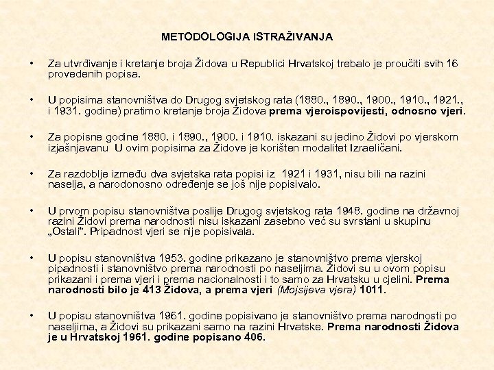 Zidovska Populacija U Hrvatskoj Istrazivanje Populacije Definicija