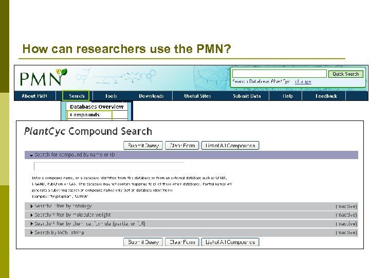 How can researchers use the PMN? 