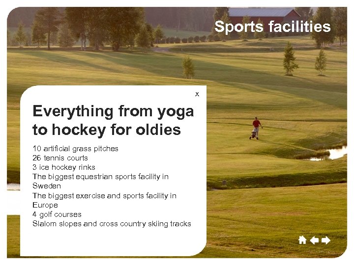 Umeå Culture Sports facilities Commerce Growth Education x Everything from yoga to hockey for