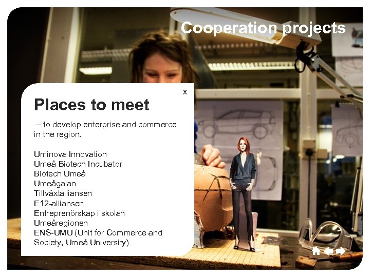 Umeå Culture Sport Cooperation projects Commerce Growth Places to meet – to develop enterprise
