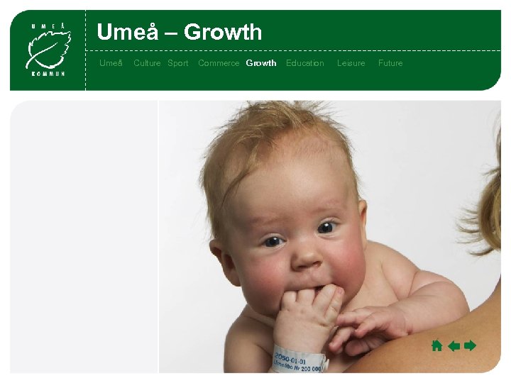 Umeå – Growth Umeå Culture Sport Commerce Growth Education Leisure Leisu Future re 