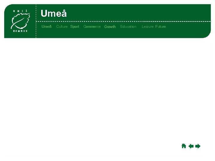 Umeå Culture Sport Commerce Growth Education Leisure Leisu Future re 