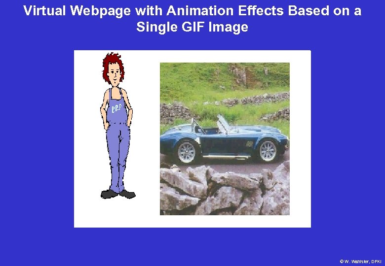 Virtual Webpage with Animation Effects Based on a Single GIF Image © W. Wahlster,