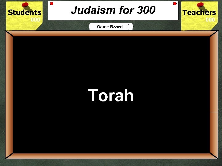 Students Judaism for 300 Teachers Game Board 300 The Holy Book of the Jewish