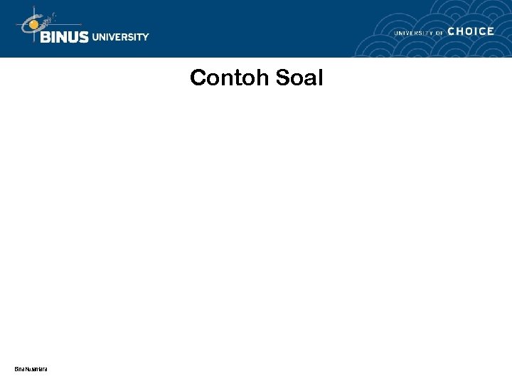 Contoh Soal Bina Nusantara 