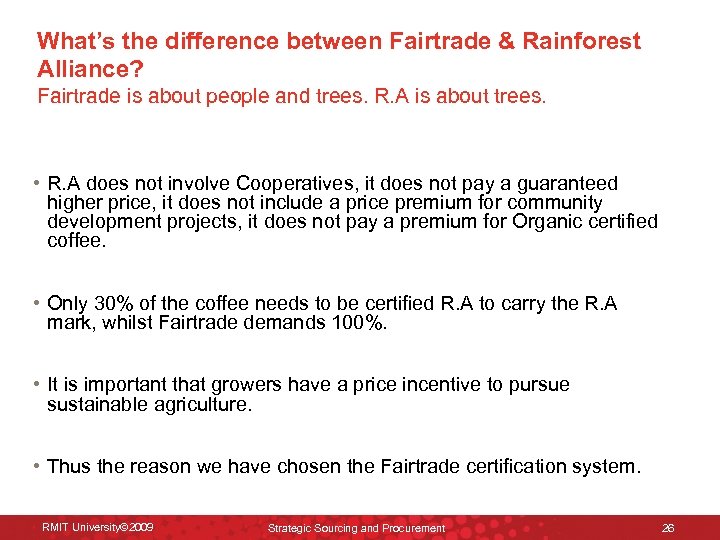 What’s the difference between Fairtrade & Rainforest Alliance? Fairtrade is about people and trees.