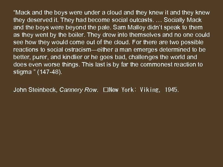 “Mack and the boys were under a cloud and they knew it and they