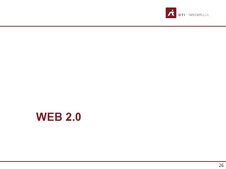 WEB 2. 0 26 