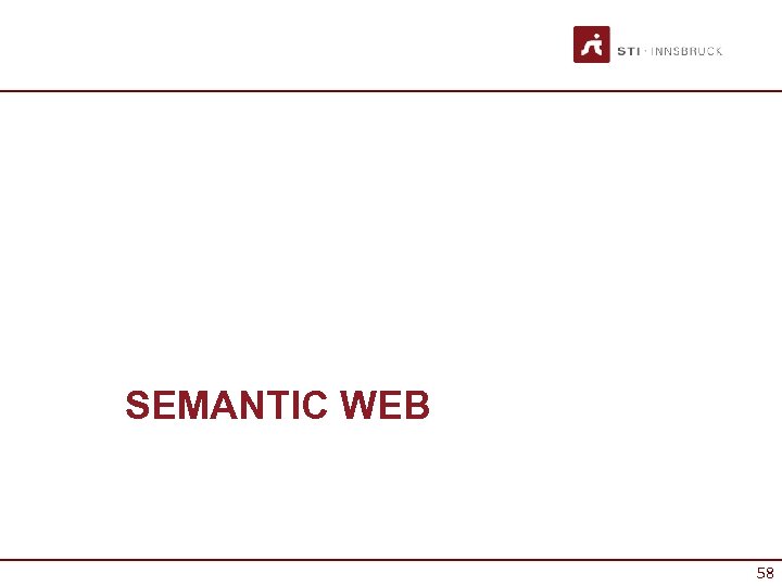 SEMANTIC WEB 58 