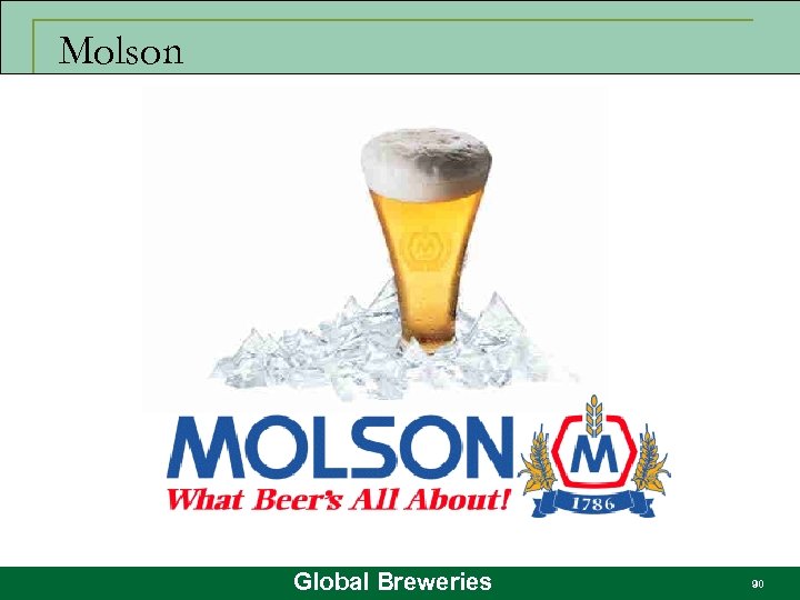 Molson Global Breweries 90 