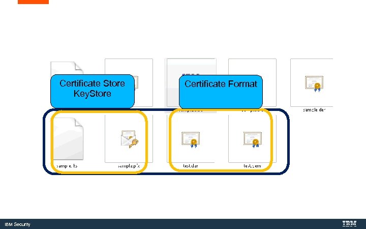 Certificate Store Key. Store IBM Security Certificate Format 