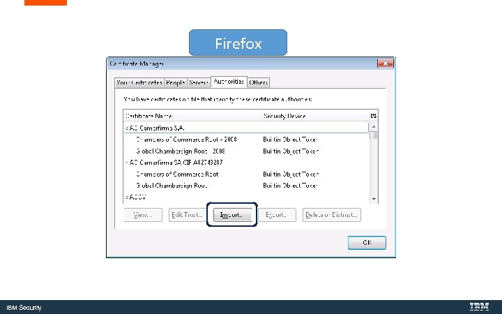 Firefox IBM Security 