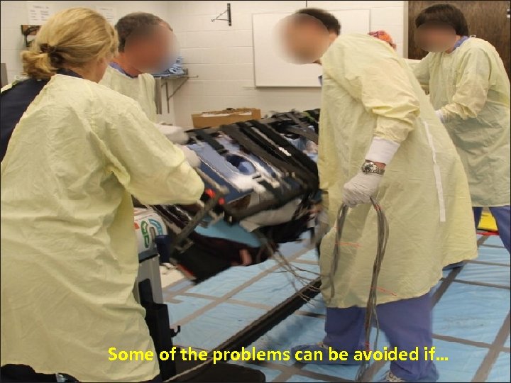 Some of the problems can be avoided if… 