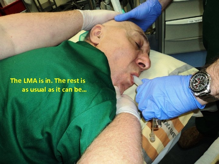 The LMA is in. The rest is as usual as it can be… 