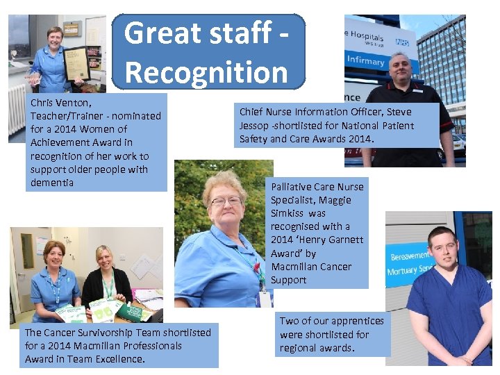 Great staff Recognition Chris Venton, Teacher/Trainer - nominated for a 2014 Women of Achievement