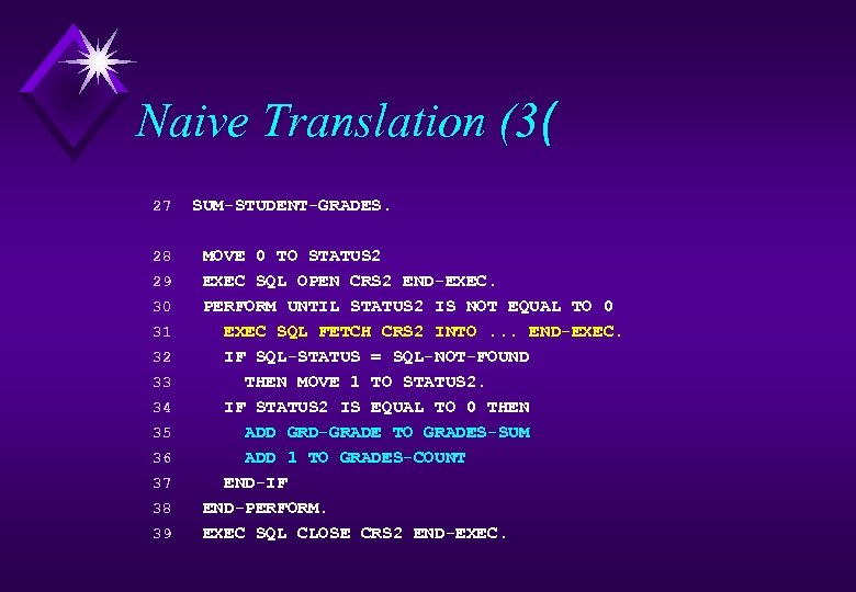 Naive Translation (3( 27 28 29 30 31 32 33 34 35 36 37