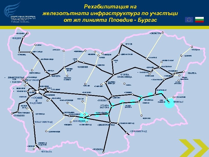 Рехабилитация на железопътната инфраструктура по участъци от жп линията Пловдив - Бургас • СИЛИСТРА