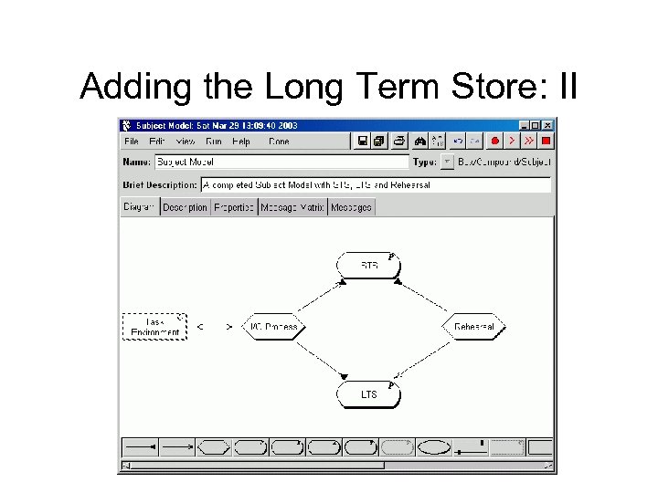 Adding the Long Term Store: II 