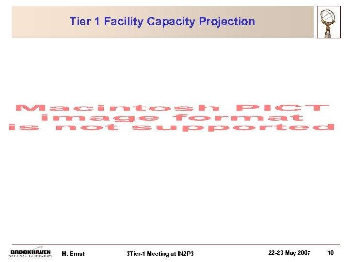 Tier 1 Facility Capacity Projection M. Ernst 3 Tier-1 Meeting at IN 2 P