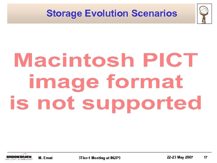 Storage Evolution Scenarios M. Ernst 3 Tier-1 Meeting at IN 2 P 3 22