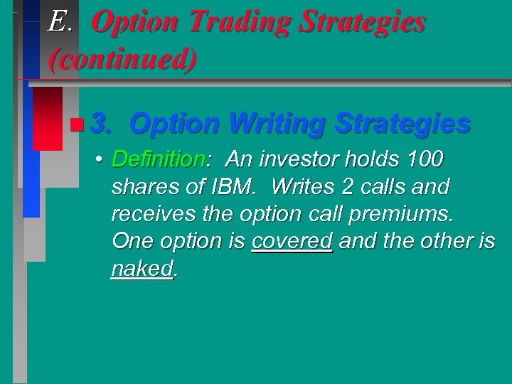 options definition