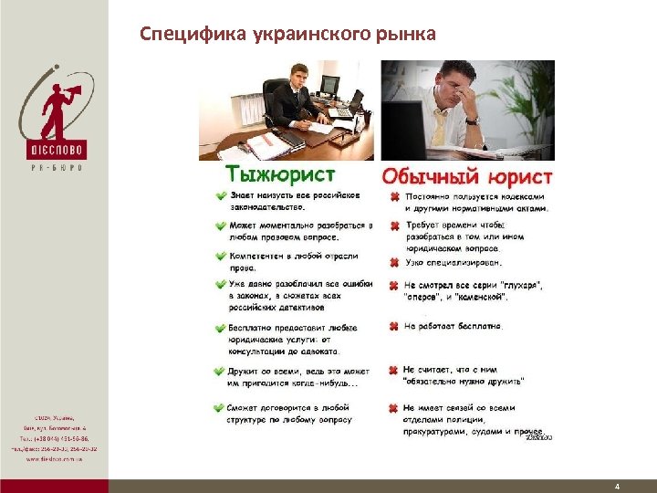 Специфика украинского рынка 4 