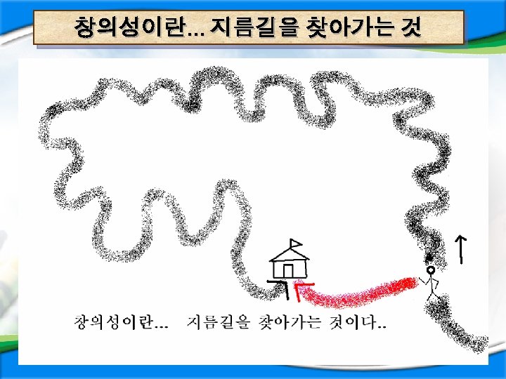 창의성이란… 지름길을 찾아가는 것 