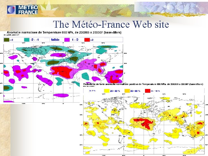 The Météo-France Web site 