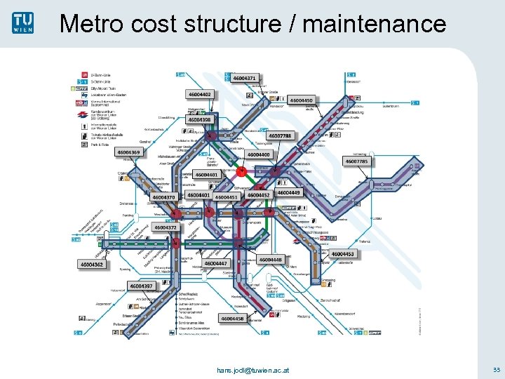 Metro cost structure / maintenance hans. jodl@tuwien. ac. at 33 